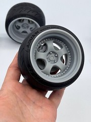 1:8 Scale Work Meister S1 3P Style Wheels & Yokohama Tires For Pocher Set Of 4