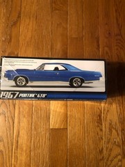 MPC 1967 Pontiac GTO 1:25 Plastic Model Kit Unassembled Not Painted Blue