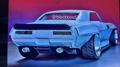 1/24 Scale Chevrolet Camaro 69 Super Modified Wide Body Kit Resin Printed
