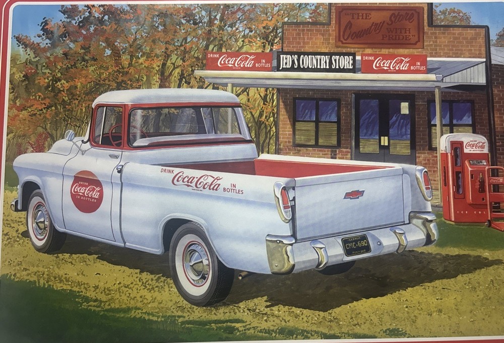 AMT COCA COLA 55 CHEVY CAMEO PICKUP TRUCK MODEL KIT plastic 1:25 Scale AMT1094