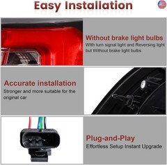 Tail Lights Outer Assembly Compatible with 2013-2016 GMC Acadia 2017 Acadia