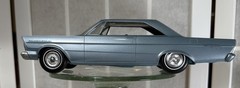 VINTAGE 1965 FORD GALAXIE 500 XL DEALER PROMO MODEL CAR BLUE 1:25 –