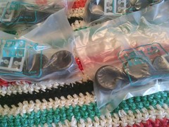 Manufacturer unknown, 1/24 scale plastic el tires, set of 40, part 4