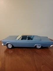 Plastic 1965 Ford Galaxie 500 XL Convertible promo model car