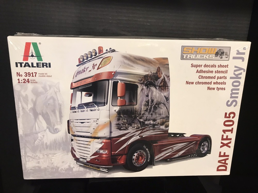 ITALERI 3917 DAF XF105 SMOKY JR. SHOW TRUCK MODEL KIT-NIB-1/24 SCALE