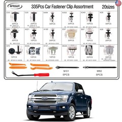 335Pcs Ford F150 Car Retainer Clips & Fastener Assortment – 18 Most Popular