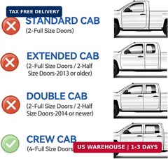 Window Visors Rain Guards for 2019-2026 Dodge Ram 1500 Crew Cab (New Body Style)