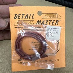 Detail Master 1446 1/24 Scale 2 1/2” Red Coolant Hose (2 Feet)