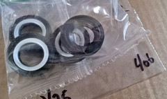 AMT FOUR (4) WHITE WALL TIRES in a sealed bag 1/25 SCALE PACKAGE # 406#########