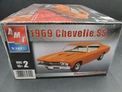 🔥😎1969 CHEVROLET CHEVELLE SS MODEL KIT AMT ERTL 1/25 SCALE Kit # 31792-1HD🔥😎