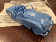 The Lindberg Line~TR3 Racer~Kit No 6240:75~Blue-Rubber Band Powered