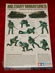 VINTAGE Tamiya German Panzer Grenadiers Set Made in Japan 1980’s SEALED BOX!