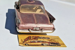 EARLY JO-HAN 1960 DESOTO ADVENTURER 2 DOOR HARDTOP 1/25 BUILT VINTAGE MODEL CAR