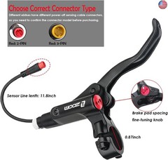 Zoom eBike Hydraulic Brake Upgrade Kit ? 2/3 PIN Male Waterproof Power-Off