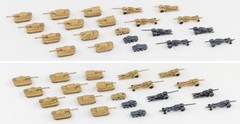 PIT-ROAD 1/700 MI SERIES WW2 German Military Vehicle Set 3 MODEL KIT MI11 F/S