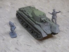 MIR / Roco Minitank Compatible WWII Russian bT-7 & Airfix Soldiers Lot#7420B©