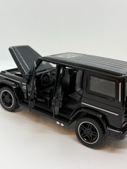 Mercedes AMG G-Class Diecast Model Car Metal Black w/ Lights & Opening Doors