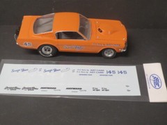 Souza Bros. 65/66 Mustang AWB 1/25th DECAL 1/25 from Fremont Racing Specialties