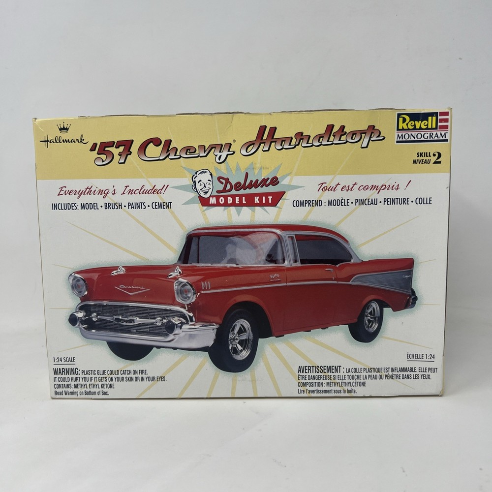 1998 Hallmark Revell Monogram 1957 Chevy Hardtop Model Car Kit Sealed