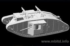 Master Box 72003 MK I Male British Tank Special Modification for Gaza Strip 1/72
