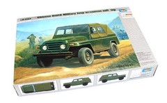 TRUMPETER Military Model 1/35 BJ212 Miliary Jeep w/ canvas soft top 02302 P2302