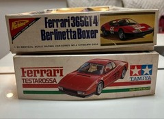 TAMIYA 1/24 FERRARI TESTAROSSA & nichimo FERRARI365 GT-4 Berlinetta Boxer
