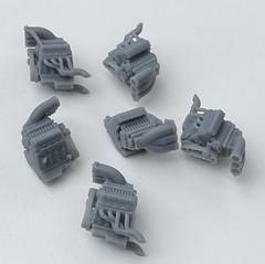 6pc 1/64 Resin Blown Injected 454 V8 Engine Hot Wheels Custom Diecast Drag Parts