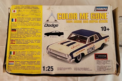 Lindberg Color Me Gone 1964 Dodge 330 Super Sport 1:25 Model Kit Car OPEN BOX