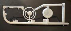 Polar Lights 1/25 1966 Batmobile Model Kit Parts Afterburner, Rocket Tube Mount+