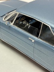 VINTAGE AMT 1/25 1966 FORD GALAXIE HT HIGH QUALITY BUILT KIT SILVER BLUE POLY