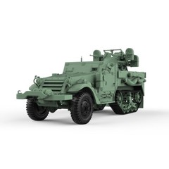 SSMODEL SS72552 1/72 25mm Military Model Kit US M16 Multiple Gun Motor Carriage