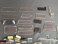 Vintage Model Car Kit Parts 1:24 1:25 JUNKYARD LOT TIRES WINDSHIELD + More!