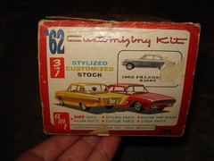 AMT 189 Original kit 1962 Ford Falcon Futura Box open Rare Kit Partial build
