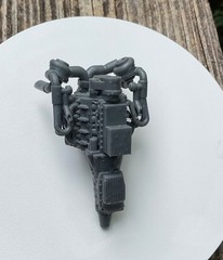 1/24 Resin Twin Turbo LSX Engine Outlaw Pro Mod Drag Racing Custom Model Part