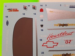 Decal Sheet Mongoose Tom McEwen Drag Race 57 Chevy Bel Air 1/24 Funny Car