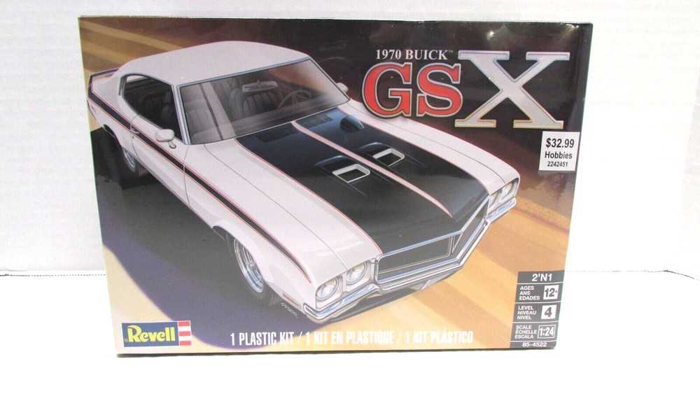 NEW Revell 1970 Buick GSX 2-In-1 1/24 Scale Plastic Model Car Kit 85-4522