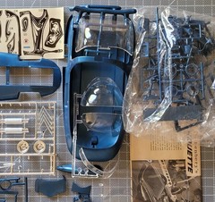 AMT Silhouette Custom Show Car Kit T276 1968 Open Art Box Stock, Street or Drag