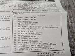 AMT Blueprinter Model Parts Pack Engines Grills Etc