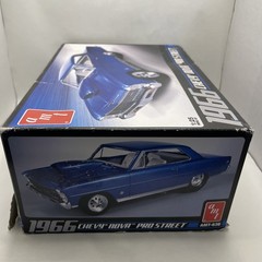 AMT 1966 Chevy Nova Pro Street 1/25 Scale Model Kit Open Box Complete Muscle Car