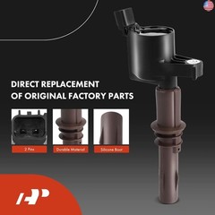 A-Premium Ignition Coils and Spark Plugs Kits Compatible with Ford F-150,