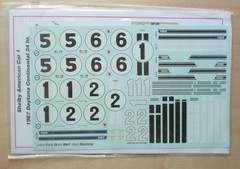 1:24 Ford GT40 Mk II Daytona 1967 Starfighters Decals Watersliding 2403