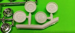AMT 1959 Chrysler Imperial 1/25 Firestone Wide Whitewall Tires Rims Promo Style
