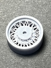 Resin 1/24 Scale 20in “Rat Rod” Style Resin 3d Printed Wheel Set For Model Car