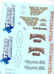 Slixx 8026 Gasser Mini Sheet #12 1/25 Drag decal
