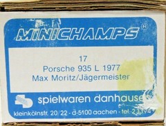 Minichamps #17 PORSCHE 935 L 1977 Max Moritz white metal 1/43 model kit MIB q1