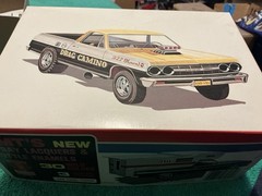 1 25 scale model parts 65 El Camino Chassis Partially Built Only