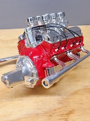 Vintage Monogram Pontiac V8 1/8 Scale Engine Big Deuce Wired Complete