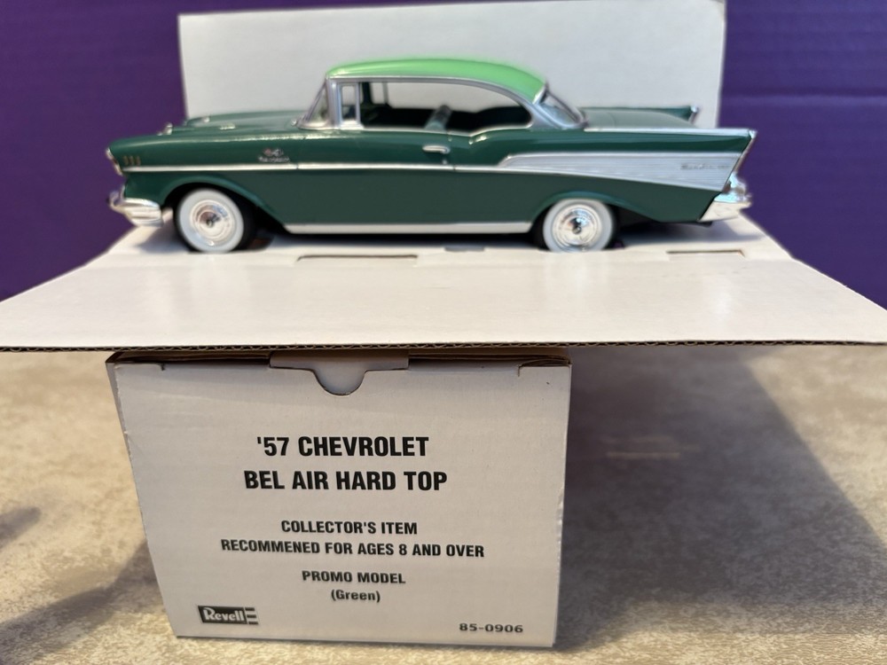 Vintage Revell 1957 Chevrolet Bel Air Hard Top Promo Model Car MIB 85-0906 Chevy