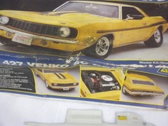 Vintage Revell 1969 427 Camaro Yenko SC Coupe Model Kit Instructions Box Decals