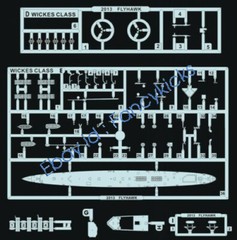 Flyhawk 1/700 FH1106 USS Destroyer Ward DD-139 1941018）